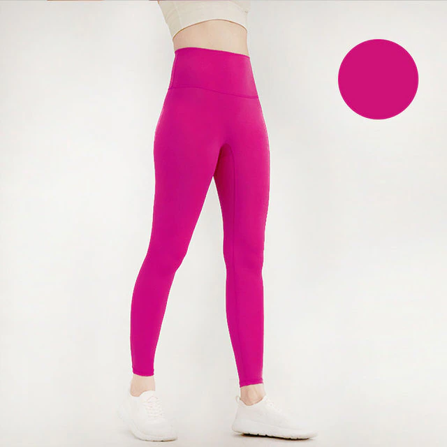 Hot Pink Seamless Leggings - Fancy Yoga